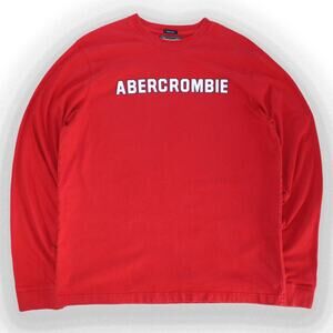 Vintage 2000's Red Abercrombie and Fitch Long sleeve